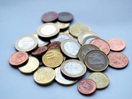 moedas de euro, união europeia foto