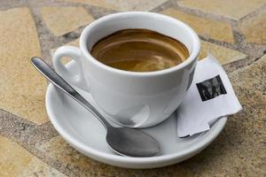 café preto na ilha de Maiorca, na Espanha. foto