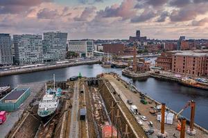 navio edmund gardner em doca seca em Liverpool, Inglaterra foto