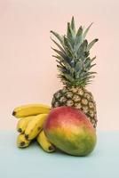 frutas tropicais coloridas dispostas