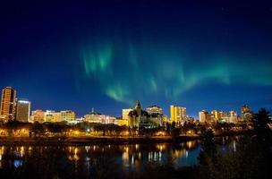 luzes do norte saskatoon foto