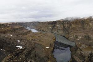 hafragilsfoss canyon islândia foto