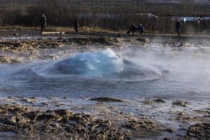 geysir e strokkur, islândia foto