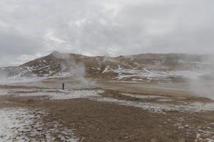 área geotérmica de hverir, islândia foto