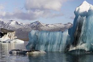 lagoa da geleira de Jokulsarlon, Islândia foto