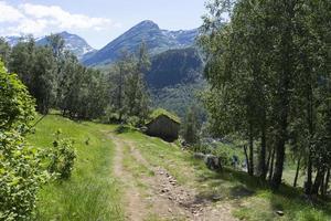 geiranger é uma pequena vila turística na região de sunnmore da noruega. foto