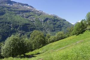 geiranger é uma pequena vila turística na região de sunnmore da noruega. foto