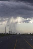 pradaria nuvens de tempestade Canadá foto