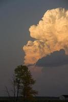 nuvens de tempestade da pradaria foto