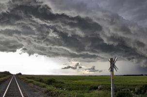 pradaria nuvens de tempestade Canadá foto