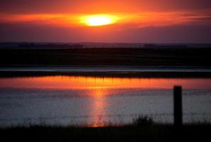 Prairie Sunset Canadá foto