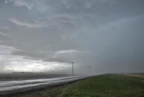 pradaria nuvens de tempestade Canadá foto