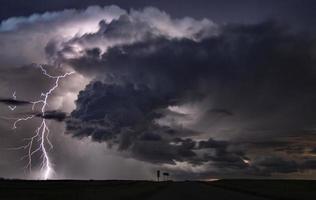 pradaria nuvens de tempestade Canadá foto