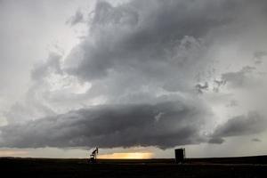 pradaria nuvens de tempestade Canadá foto