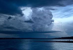 pradaria nuvens de tempestade Canadá foto