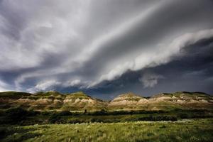 pradaria nuvens de tempestade Canadá foto