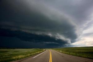 pradaria nuvens de tempestade Canadá foto