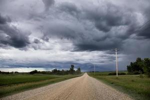 nuvens de tempestade da pradaria foto