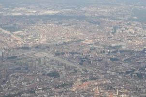 vista aérea de turin foto