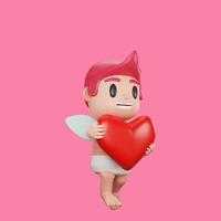 conceito de dia dos namorados de personagem cupido foto