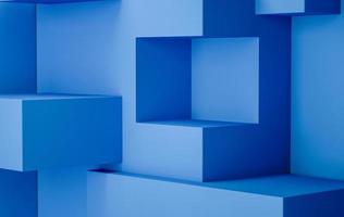 cor azul de fundo de exibição de estágio de renderização 3d foto
