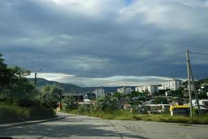 paisagem com vista para a aldeia de ordzhonikidze foto