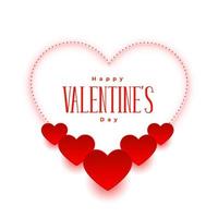cartão de desejos românticos de dia dos namorados formas de coração elegantes foto