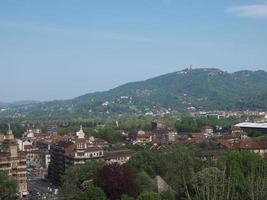 vista aérea de turin foto