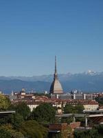 vista aérea de turin foto