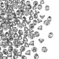 diamantes 3d em composição como conceito