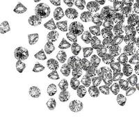diamantes 3d em composição como conceito foto
