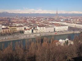 vista aérea de turin foto