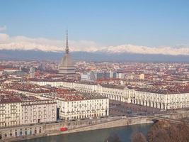 vista aérea de turin foto