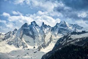 grupo de scior nos alpes rhaetian na suíça foto