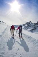 trilhas de esqui randonnee foto