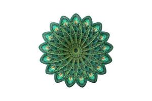 abstrato floral vintage cor ornamento mandala 3d ilustração conceito isolado no fundo branco foto