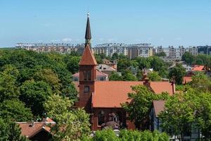 zelenogradsk, rússia junho 2021 magnífica paisagem urbana. foto