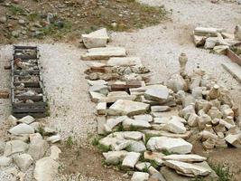 achados de escavações arqueológicas foto