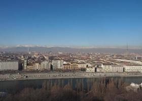 vista aérea de turin foto