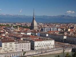 vista aérea de turin foto