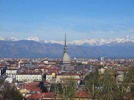 vista aérea de turin foto