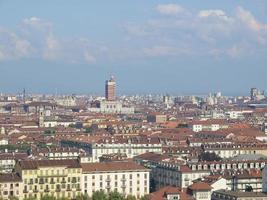 vista aérea de turin foto