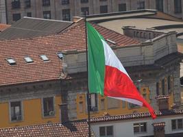 bandeira italiana da itália foto