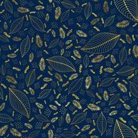 padrão floral exótico tons de azul e dourado foto
