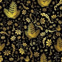 extravagante jardim floral dourado exótico preto foto