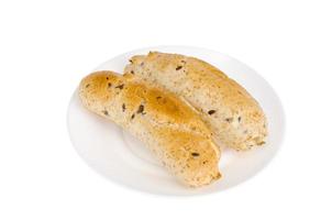 pão integral caseiro com linhaça. foto