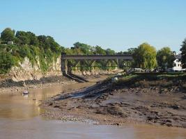 River Wye em Chepstow foto