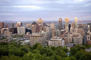 foto panorâmica cidade de montreal