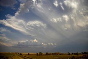 nuvens de tempestade da pradaria foto