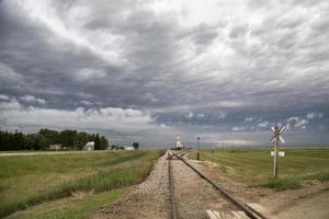 nuvens de tempestade saskatchewan foto